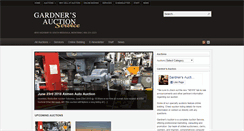 Desktop Screenshot of gardnersauction.com